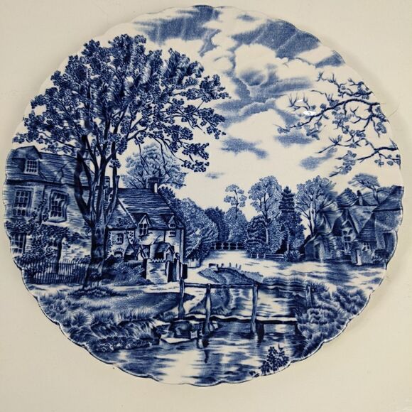 Johnson Brothers COTSWOLD blue and white salad plate - Picture 1 of 5